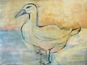 white-duck-36x48-ink-on-canvas